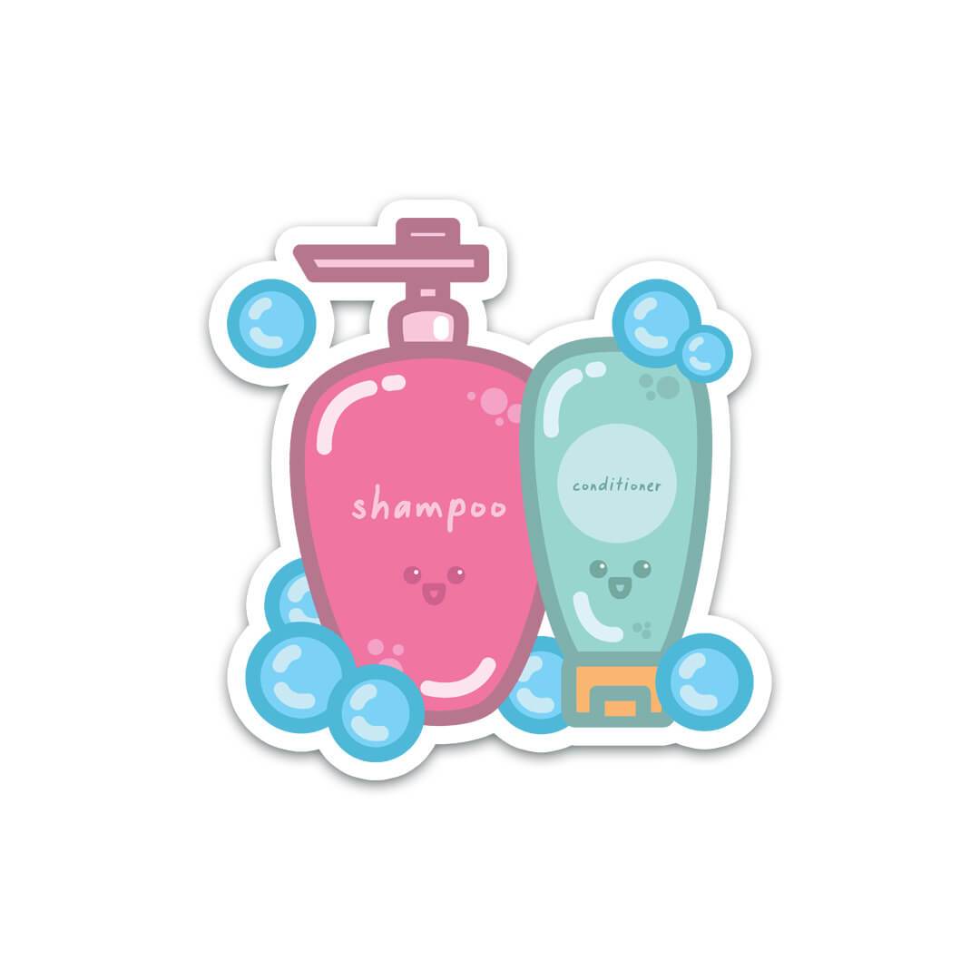 Kawaii Shampoo And Conditioner | Waterproof, Durable and Vinyl St Tags