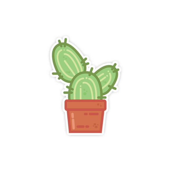 Kawaii Cactus Sticker - Soshl Tags