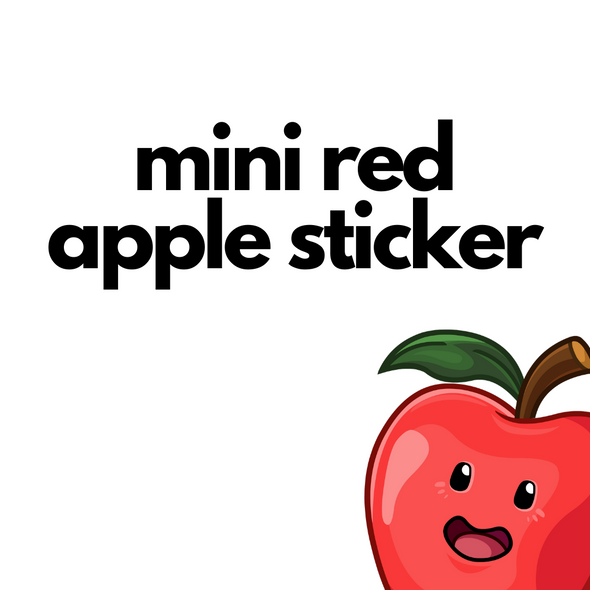 Mini Red Apple Sticker