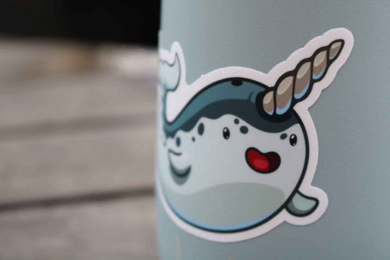  Narwhal Sticker Kawaii Stickers Waterbottle Sticker Tumblr  Stickers Laptop Stickers Vinyl Stickers : Electronics