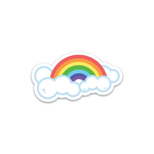 Six Color Rainbow Sticker - Soshl Tags