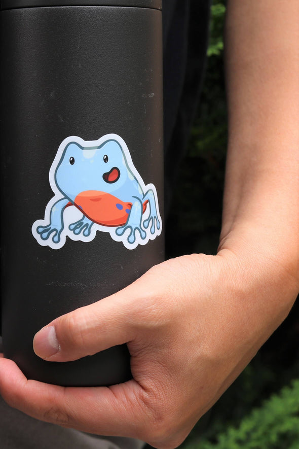 Blue Frog Sticker