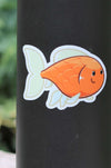 Goldfish Sticker - Orange