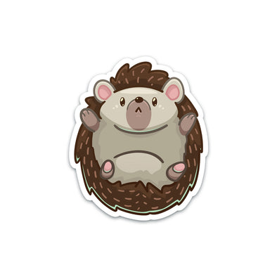 Hedgehog On Back Sticker