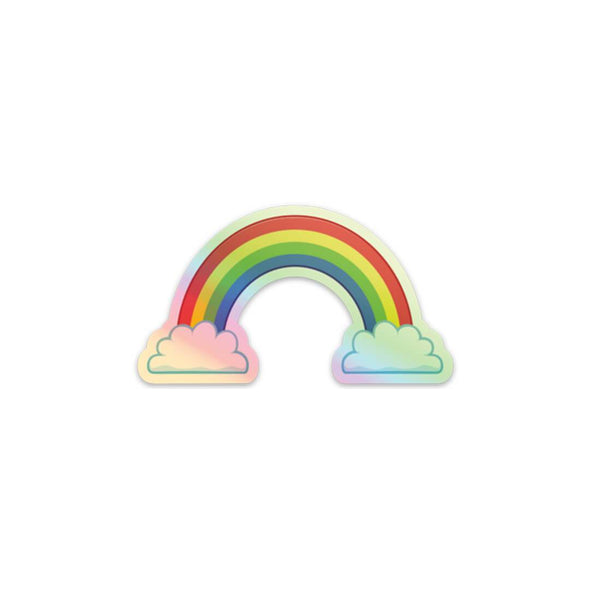 Holographic Rainbow Sticker - Soshl Tags