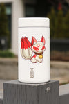 cute legendary creature, the Kitsune Sticker on white water bottle