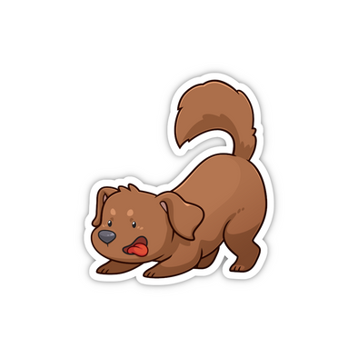 Chocolate / Brown Labrador Sticker