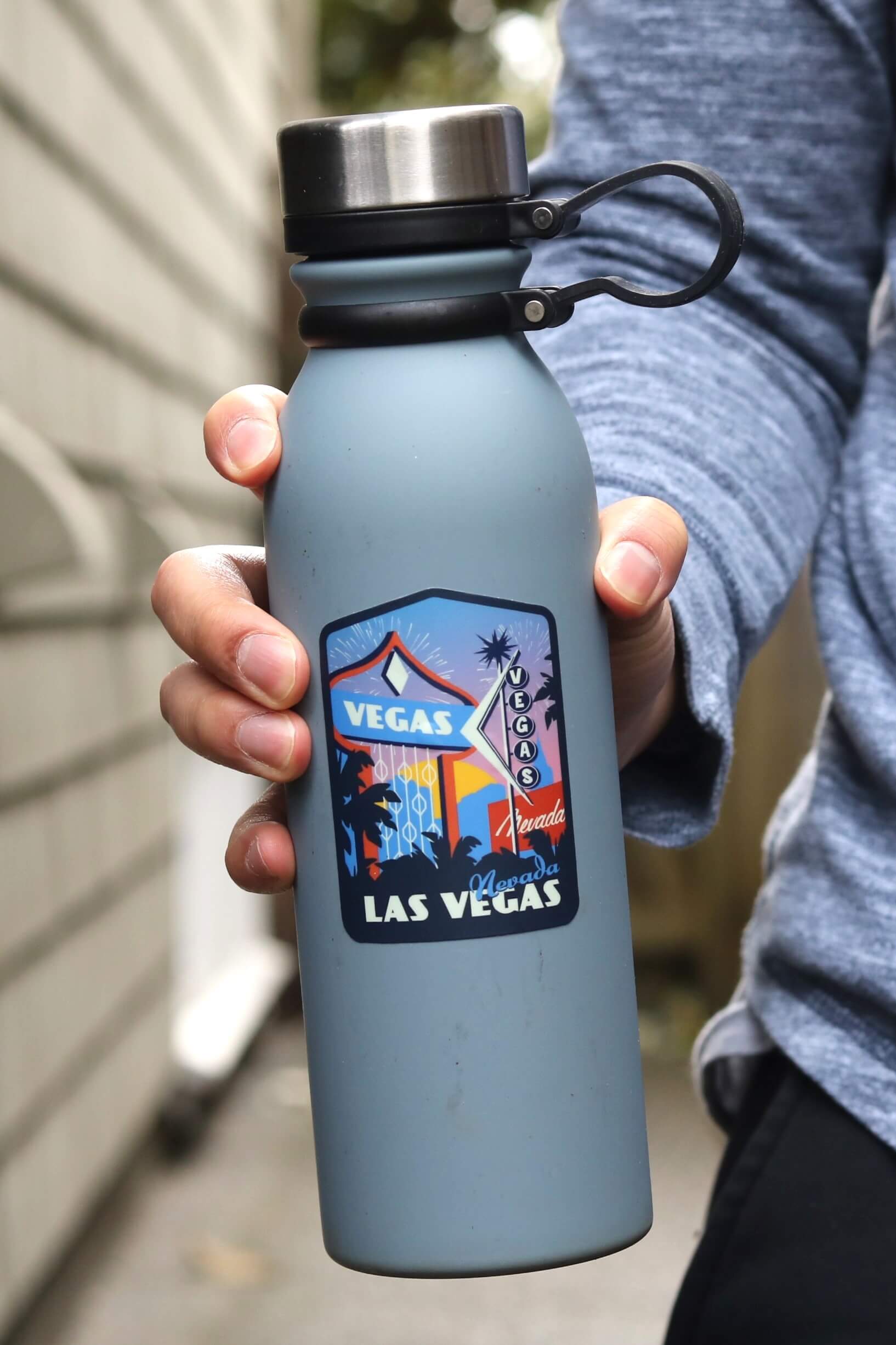 Las Vegas Nevada Vintage Logo Water Bottle