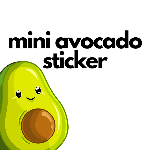 Mini Avocado Sticker