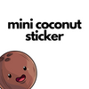 Mini Coconut Sticker
