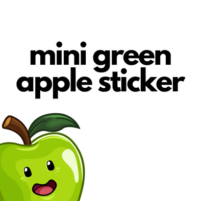 Mini Green Apple Sticker