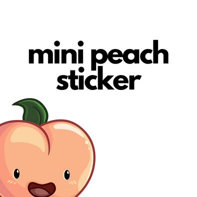 Mini Peach Sticker