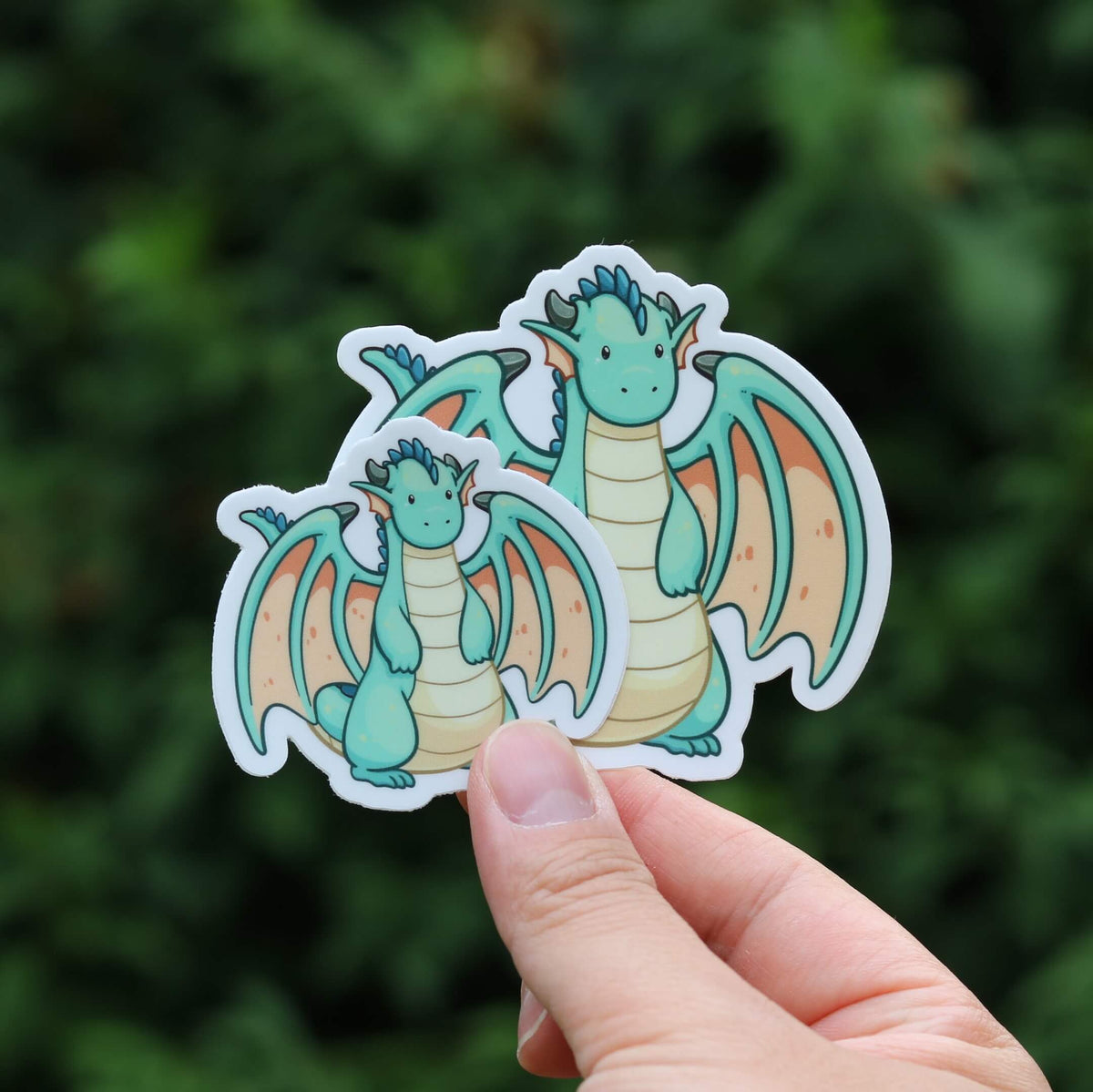 Green Dragon Sticker | Mythical | Unique Gift Ideas For Kids – Soshl Tags