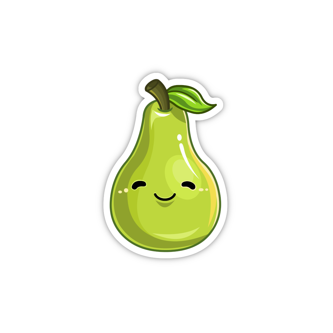pear cartoon cute