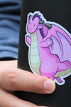 Pink Dragon Sticker