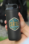 Seattle Sticker On Bottle