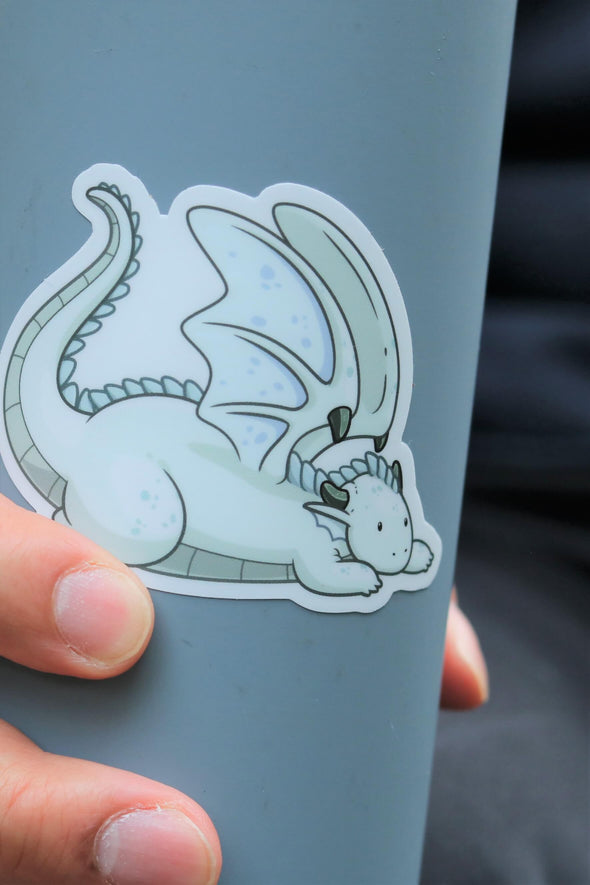 White Dragon Sticker